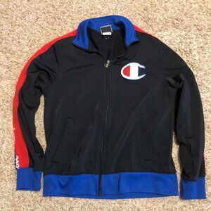 Champion Size Medium Zip Up Track Jacket